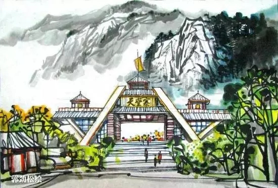 安徽景物如画！手绘版的安徽乐天堂fun88景点更美！